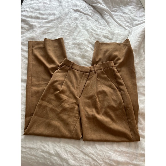 Abercrombie & Fitch Pants - Abercrombie High Waisted V Front Brown Trousers